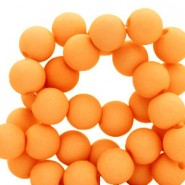 Acryl kralen mat rond 8mm Orange peel